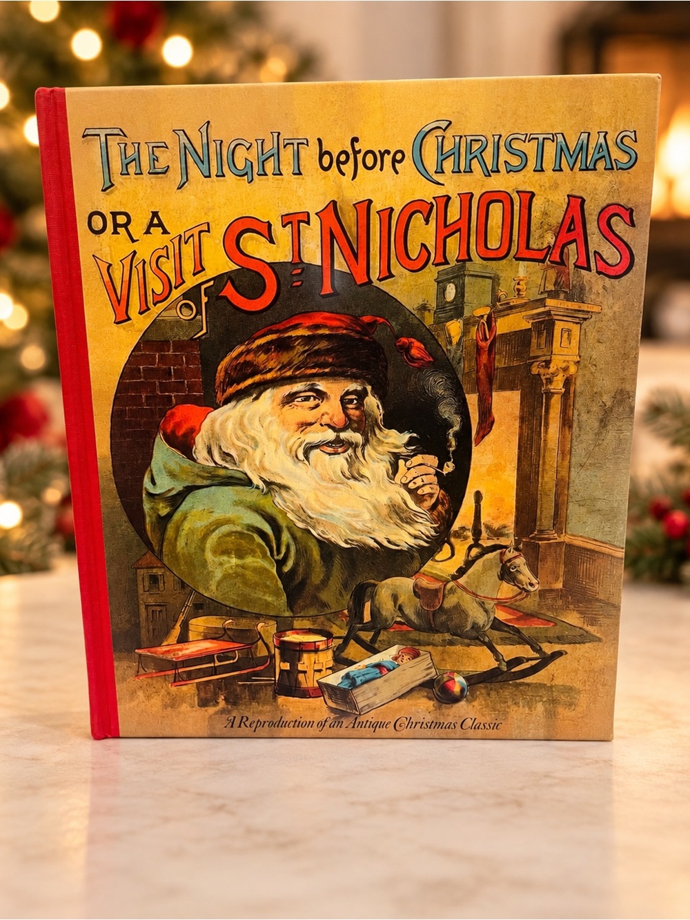 The Night Before Christmas 1989 Philomel Antique Reproduction Hardcover Clement